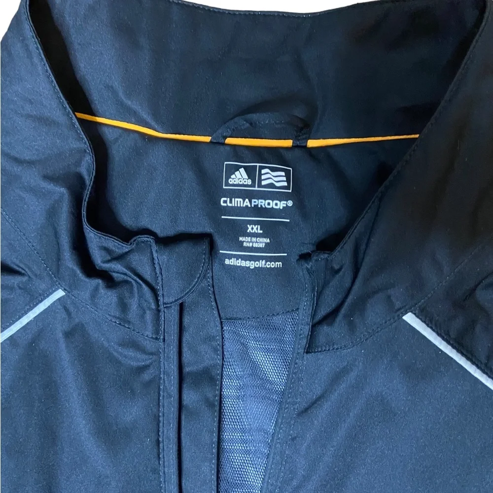 Adidas Black Climaproof Golf Men’s Jacket NWOT 2XL